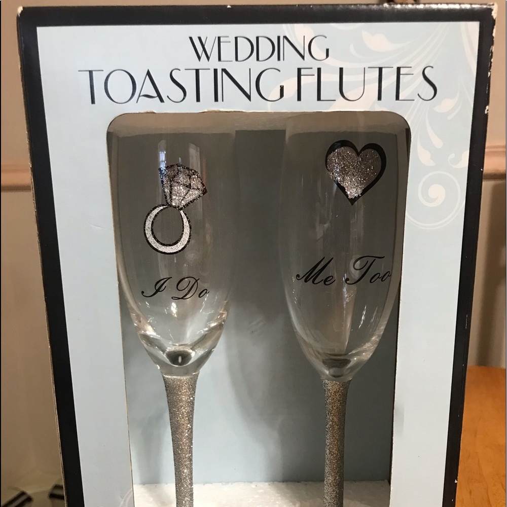 Wedding champagne glasses